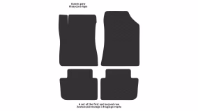 Interior mats for the Renault Vel Satis 2001-2009 I generation EU Hatchback - Фото 2