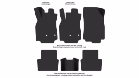 Interior mats for the Renault Megane 2008-2014 III generation EU Universal pre-restyling - Фото 2