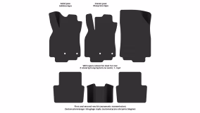 Interior mats for the Renault Megane 2008-2014 III generation EU Universal pre-restyling - Фото 3
