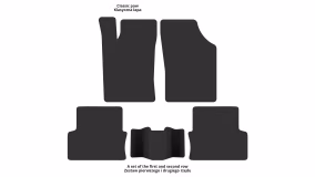 Interior mats for the Renault Laguna B56 1994-2000 I generation EU Liftback 5-door - Фото 2