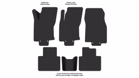 Interior mats for the Renault Koleos HC 2016-2024 II generation EU Crossover - Фото 2