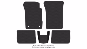 Interior mats for the Renault Symbol 2008-2013 II generation EU Sedan - Фото 2