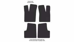 Interior mats for the Renault Twingo 1992-2007 I generation EU Hatchback - Фото 2