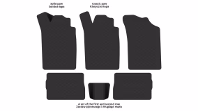 Interior mats for the Renault Symbol 1999-2008 I generation EU Sedan - Фото 2