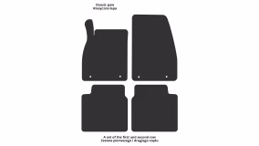 Interior mats for the Saab 9-5 II 2010-2012 II generation EU Sedan - Фото 2