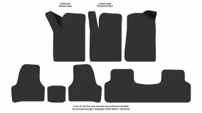 Interior mats for the Samand Samand XL 2002-… I generation EU Sedan - Фото 2