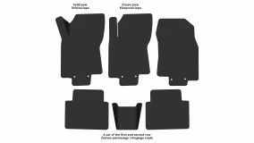 Interior mats for the Samsung QM6 2016-2024 II generation KR Crossover - Фото 2