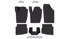 Dywaniki podłogowe do Seat Córdoba 6L 2006-2008 II generacja EU Sedan po restylingu - Фото 2