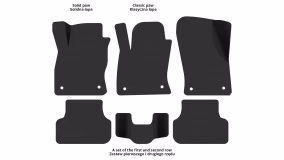 Dywaniki podłogowe do Seat Leon 5F 2012-2016 III generacja EU Universal przed restylingiem - Фото 2