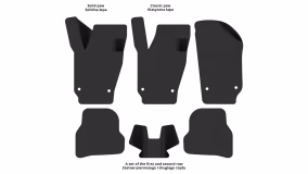 Dywaniki podłogowe do Seat Ibiza 6J 2012-2017 IV generacja EU Universal po restylingu - Фото 2