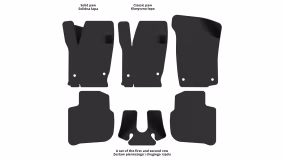 Interior mats for the Skoda Rapid 2012-2023 I generation EU Liftback - Фото 2