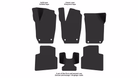 Interior mats for the Skoda Roomster 2006-2015 I generation EU Minivan - Фото 2