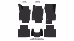 Interior mats for the Skoda Superb B8 2015-2024 III generation EU Liftback - Фото 2