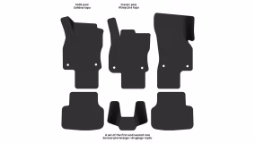 Interior mats for the Skoda Octavia A7 2013-2017 III generation EU Universal pre-restyling - Фото 2