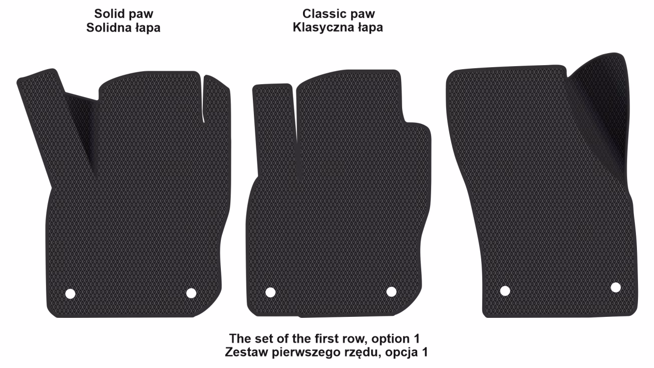 Interior mats for the Skoda Kodiaq 2023-… II generation EU Crossover 7-seater - Фото 3