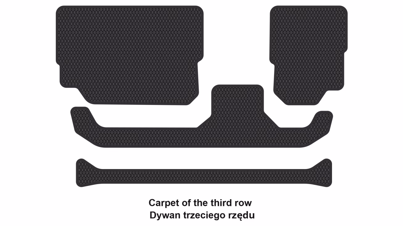 Interior mats for the Skoda Kodiaq 2023-… II generation EU Crossover 7-seater - Фото 4