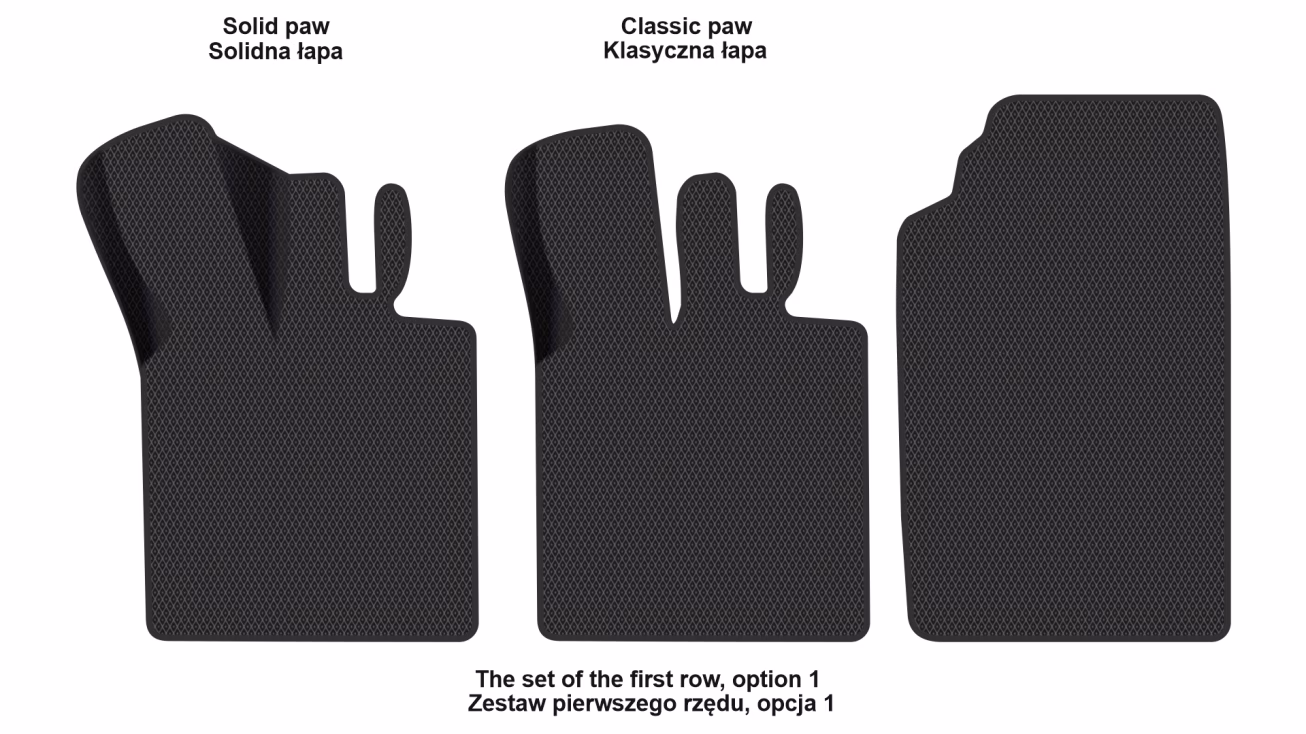 Interior mats for the Smart Fortwo (A451) 2007-2014 II generation EU Coupe Electro - Фото 2