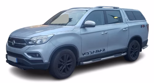 Dywaniki podłogowe do SsangYong Musso (Q200) 2018-2025 I generacja EU Pickup 4-drzwiowy Double Cab