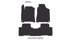 Interior mats for the SsangYong New Actyon 2013-2018 I generation EU Crossover restyling - Фото 2
