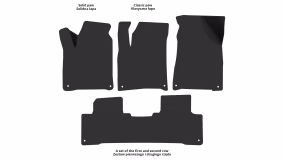 Interior mats for the SsangYong Korando 2010-2012 III generation EU Crossover pre-restyling - Фото 2