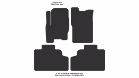 Interior mats for the SsangYong Korando 1997-2006 II generation EU Crossover - Фото 2