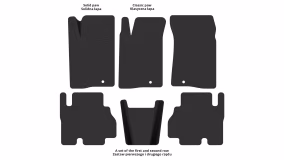 Interior mats for the SsangYong Kyron 2005-2015 I generation UA Crossover - Фото 2