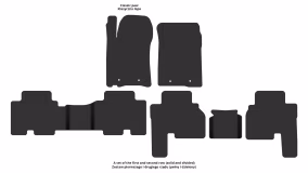 Interior mats for the SsangYong Actyon 2005-2013 I generation EU Crossover pre-restyling - Фото 2