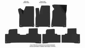 Interior mats for the SsangYong Korando 2012-2019 III generation EU Crossover restyling - Фото 2