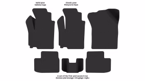 Interior mats for the Suzuki Swift (MZ) 2005-2010 IV generation EU Hatchback 5-door - Фото 2