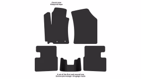 Interior mats for the Suzuki Swift (AZG) 2010-2017 V generation EU Hatchback 5-door - Фото 2