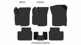 Interior mats for the Suzuki SX4 2006-2009 I generation EU Hatchback pre-restyling - Фото 2