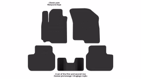 Interior mats for the Suzuki Swift (AZG) 2010-2017 V generation EU Hatchback 3-door - Фото 2