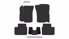 Interior mats for the Suzuki SX4 2006-2014 I generation EU Sedan - Фото 2