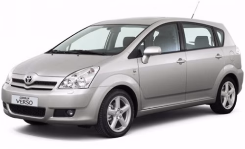 Dywaniki podłogowe do Toyota Corolla Verso (Spacio) E120 2001-2007 II generacja EU Minivan