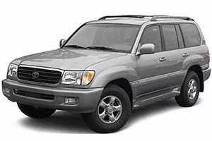 Dywaniki podłogowe do Toyota Land Cruiser 100 1998-2003 VIII generacja EU Crossover przed restylingiem 7-miejscowy