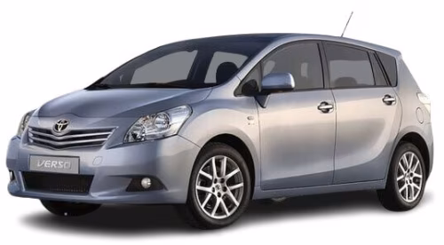 Dywaniki podłogowe do Toyota Verso 2009-2018 I generacja EU Minivan 5-miejscowy