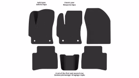 Interior mats for the Toyota Corolla E21 2018-… XII generation EU Sedan - Фото 2
