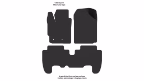 Килимки в салон Toyota Yaris XP9 2006-2011 II покоління EU Hatchback 5-ти дверна - Фото 2