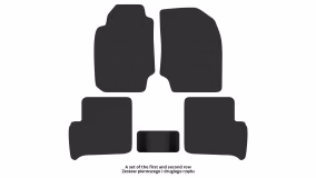 Interior mats for the Toyota Rav 4 XA10G 1994-2000 I generation EU Crossover 5-door - Фото 2