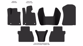 Dywaniki podłogowe do Toyota Tundra 2007-2013 II generacja US Pickup 4-drzwiowy Double Cab - Фото 2