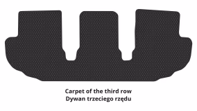 Килимки в салон Toyota Highlander XU70 2019-… IV покоління Crossover 7-ми місна - Фото 3