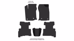 Dywaniki podłogowe do Toyota 4Runner (N280) 2014-… V generacja Crossover po restylingu 7-miejscowy - Фото 2