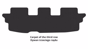 Interior mats for the Toyota Highlander XU40 2008-2013 II generation US Crossover 7-seater - Фото 3