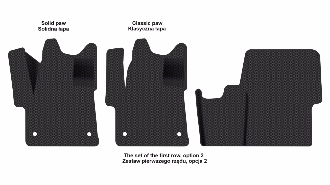 Коврики в салон Toyota ProAce L2 2016-… II поколение EU VAN 8-ми местная - Фото 3