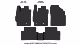 Interior mats for the Toyota Auris E150 2006-2012 I generation EU Hatchback 3-door - Фото 3