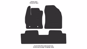 Interior mats for the Toyota Auris E180 (Turkish Assembly) 2012-2018 II generation EU Hatchback - Фото 2