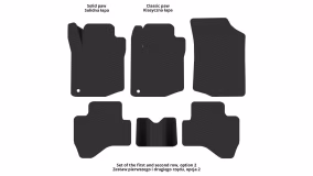 Interior mats for the Toyota Aygo 2005-2014 I generation EU Hatchback 5-door - Фото 3