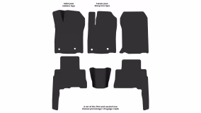 Dywaniki podłogowe do Toyota Land Cruiser Prado J150 2017-2023 IV generacja EU Crossover 2 po restylingu 7-miejscowy - Фото 2