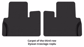 Dywaniki podłogowe do Toyota Land Cruiser Prado J150 2017-2023 IV generacja EU Crossover 2 po restylingu 7-miejscowy - Фото 3