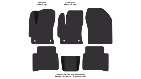Interior mats for the Toyota Corolla E21 2018-… XII generation EU Universal Hybrid - Фото 2